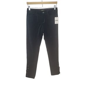 Ralph Lauren Slim Fit Black Pants with Ankle Snap Detail Size 2